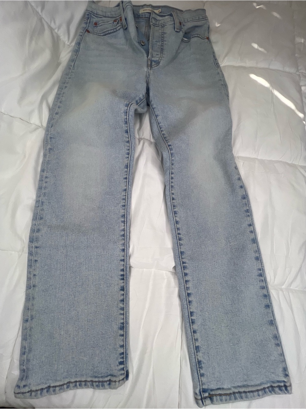 Levi's Wedgie Straight Jeans - Light Blue - Picture 5 of 7